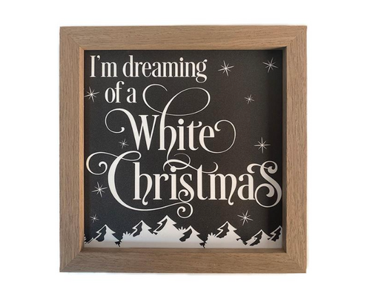DREAMING OF A WHITE CHRISTMAS WALL ART / K49153