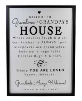 GRANDPARENTS HOUSE SIGN / S888