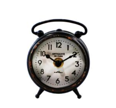 S1982 / IRON TABLE CLOCK *