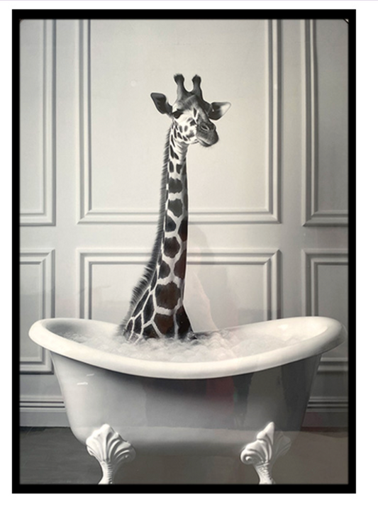 LARGE GIRAFFE IN TUB / K54813