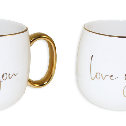LOVE YOU / LOVE YOU MORE MUGS  / S51 *