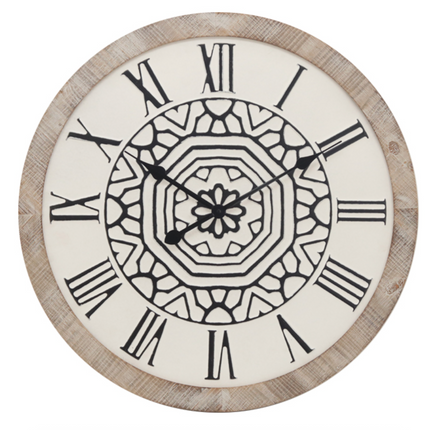 BLACK & WHITE DESIGN CLOCK / K52267 *