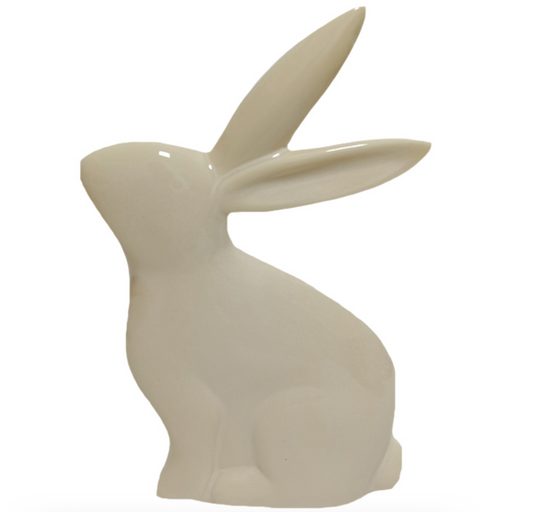 CERAMIC WHITE BUNNY / K57412