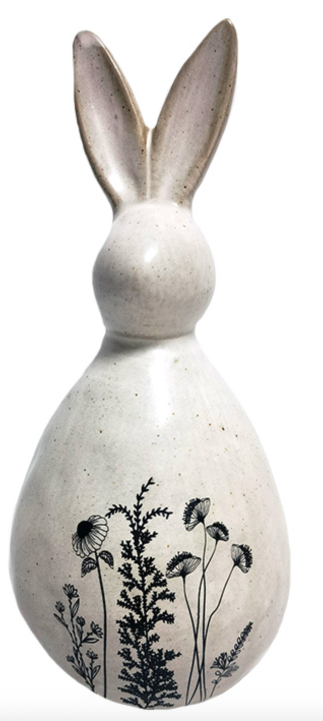 FLORAL WHITE RABBIT / K16788