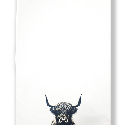 HIGHLAND COW TEA TOWEL / K70465 *