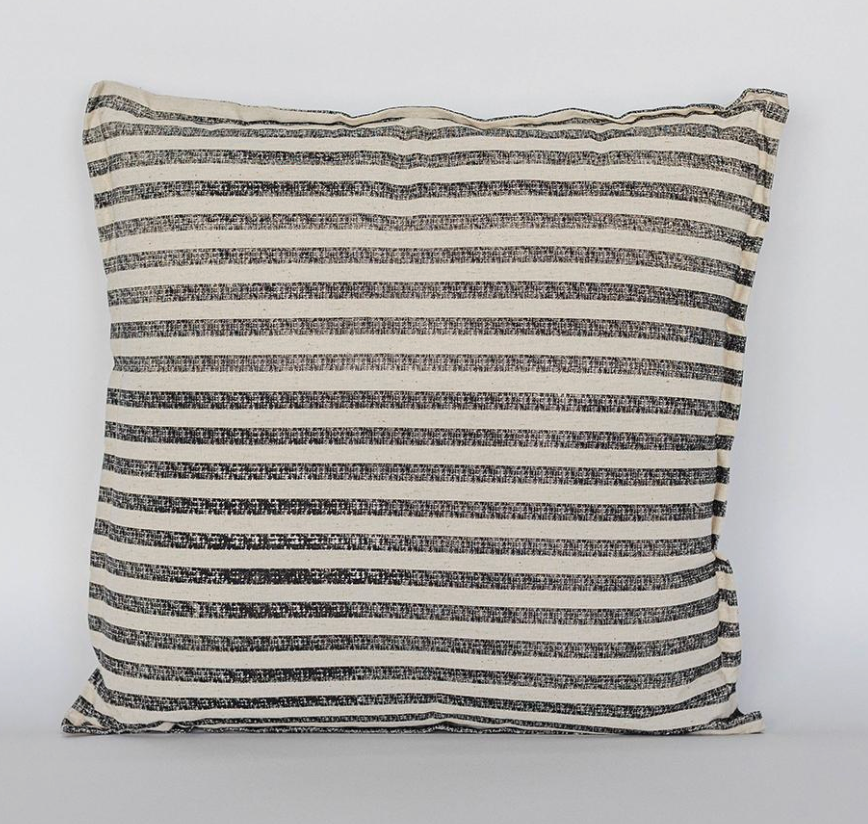 18" X 18" STRIPED PILLOW / F280