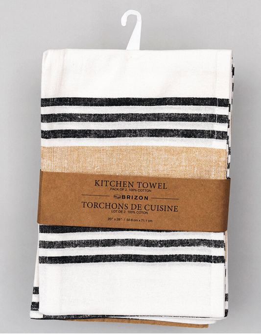 COTTON STRIPED KITCHEN TOWEL / F284