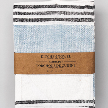 COTTON STRIPED KITCHEN TOWEL / F284
