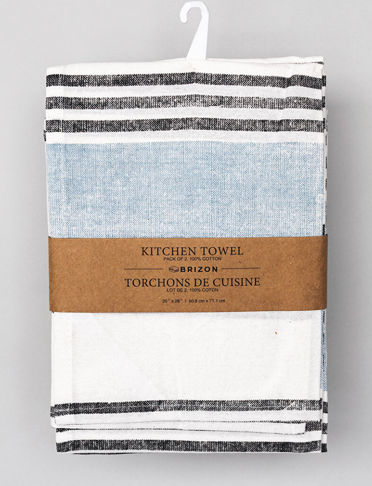 COTTON STRIPED KITCHEN TOWEL / F284