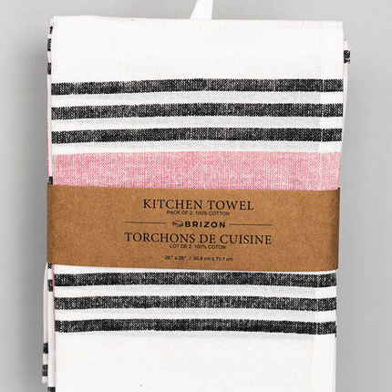 COTTON STRIPED KITCHEN TOWEL / F284