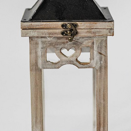 WOOD + METAL LANTERN / F184