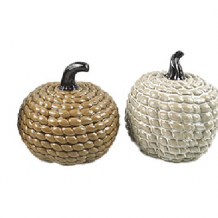 KNOTTED CERAMIC PUMPKINS / K81401