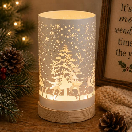 LARGE WHITE LED LANTERN / K42147