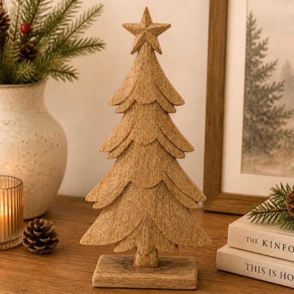 SMALL WOODEN TREE / K83805