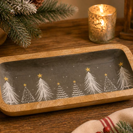 GREY TREE PLATE / K84608