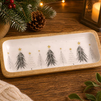 WHITE TREE PLATE / K84609