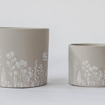 WILD FLOWERS TERRACOTTA POT / F369