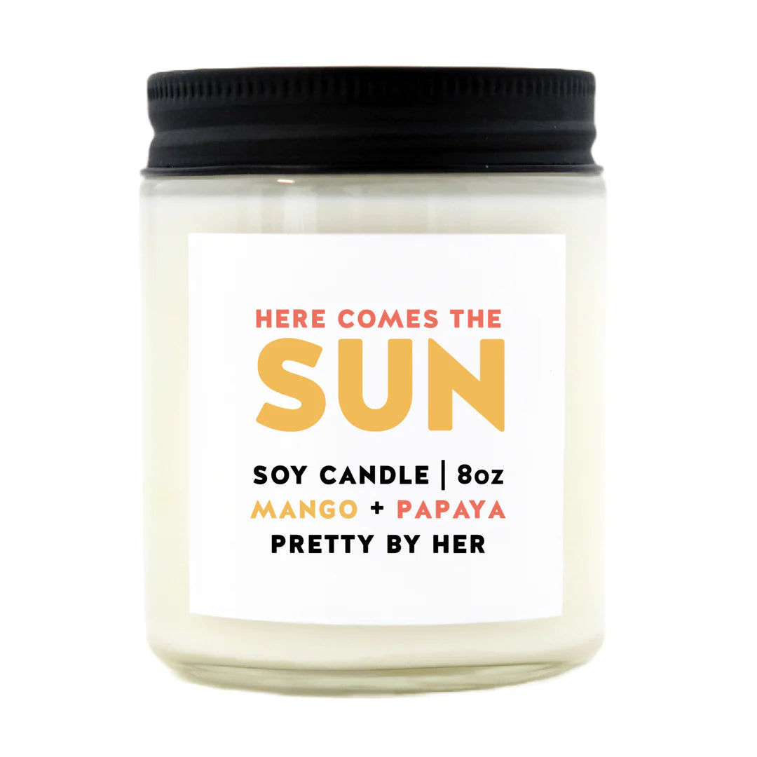 HERE COMES THE SUN CANDLE