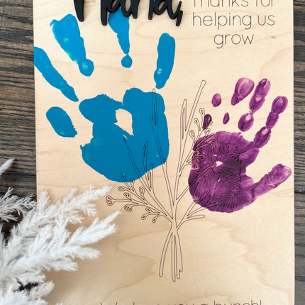 HANDPRINT - THANKS FOR HELPING ME GROW