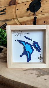 MINI FRAMED LAKE MAPS