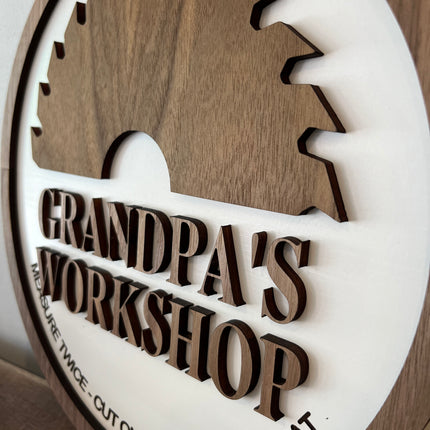 WORKSHOP SAW SIGN