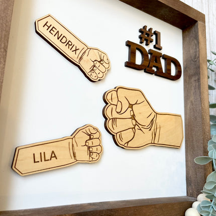 FIST BUMP FRAMED SIGN