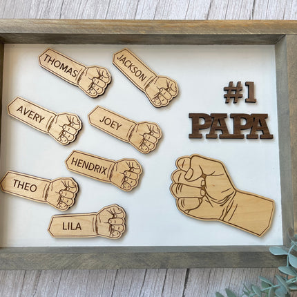 FIST BUMP FRAMED SIGN