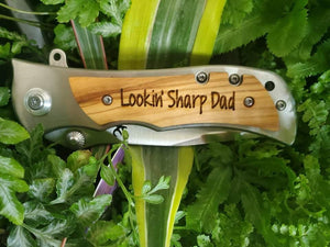 ENGRAVED POCKET UTENSIL - KNIFE