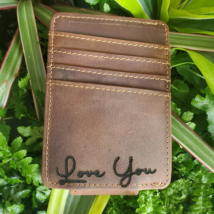 ENGRAVED WALLET / MONEY CLIP