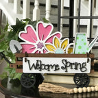 WAGON & WELCOME SPRING SET