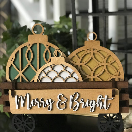 CHRISTMAS ORNAMENTS INTERCHANGEABLE WAGON DIY