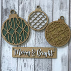 CHRISTMAS ORNAMENTS SET ONLY
