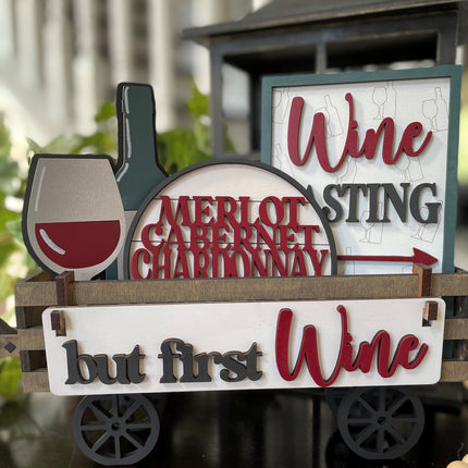 BUT FIRST WINE INTERCHANGEABLE WAGON DIY