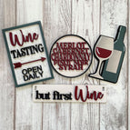 BUT FIRST WINE SET ONLY