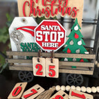 WAGON & CHRISTMAS COUNTDOWN SET