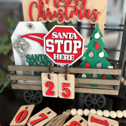 CHRISTMAS COUNTDOWN INTERCHANGEABLE WAGON DIY