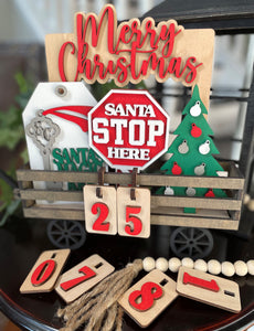 CHRISTMAS COUNTDOWN INTERCHANGEABLE WAGON DIY