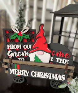 MERRY CHRISTMAS GNOME INTERCHANGEABLE WAGON DIY
