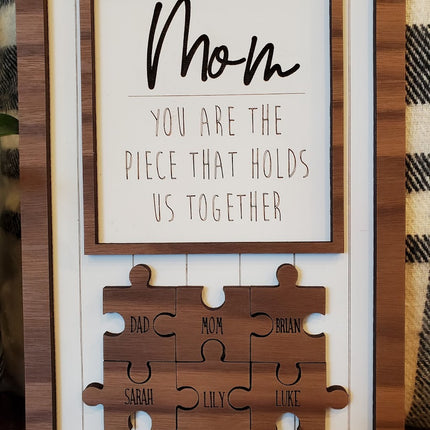 MOM PUZZLE SIGN