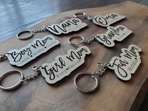 PERSONALIZED NAME KEYCHAINS