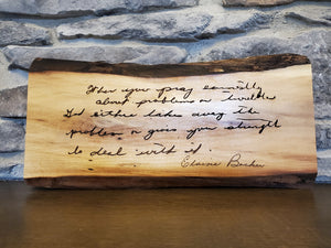 ENGRAVED LIVE EDGE