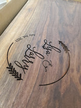 Load image into Gallery viewer, CHARCUTERIE BOARD (ENGRAVED) 12&quot; - 18&quot;
