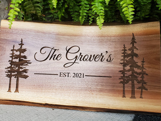 ENGRAVED LIVE EDGE