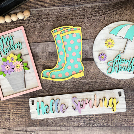 APRIL SHOWERS INTERCHANGEABLE WAGON DIY