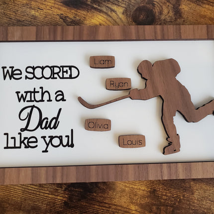 HOCKEY DAD / PAPA / GRANDPA SIGN