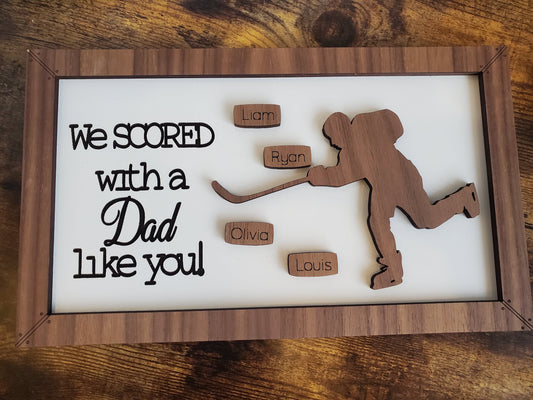 HOCKEY DAD / PAPA / GRANDPA SIGN