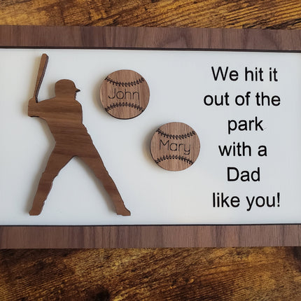 BASEBALL DAD / PAPA / GRANDPA SIGN