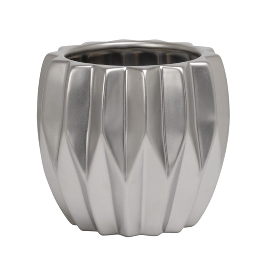 AURORA PLEATED CERAMIC POT / TT904060