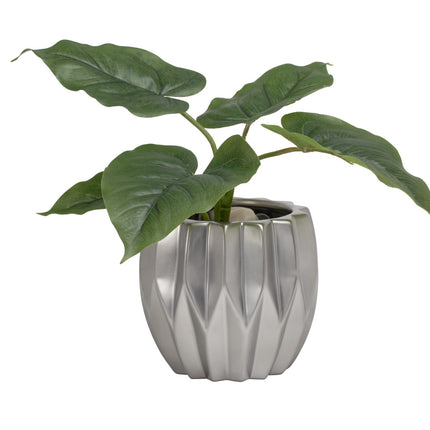 AURORA PLEATED CERAMIC POT / TT904060 *