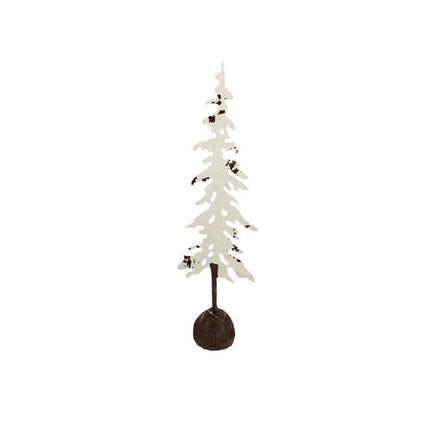 DISTRESSED WHITE METAL TREE / K42883